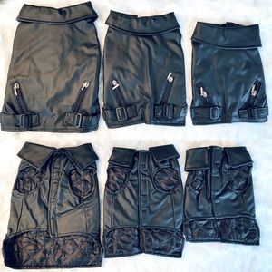 Dog Faux Leather Jacket